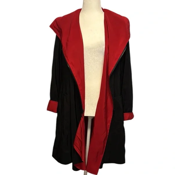 Black & Red Reversible Coat - Picture 3 of 4
